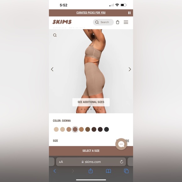 Skims sienna low back sheer sculpt shapewear shorts - Picture 2 of 10